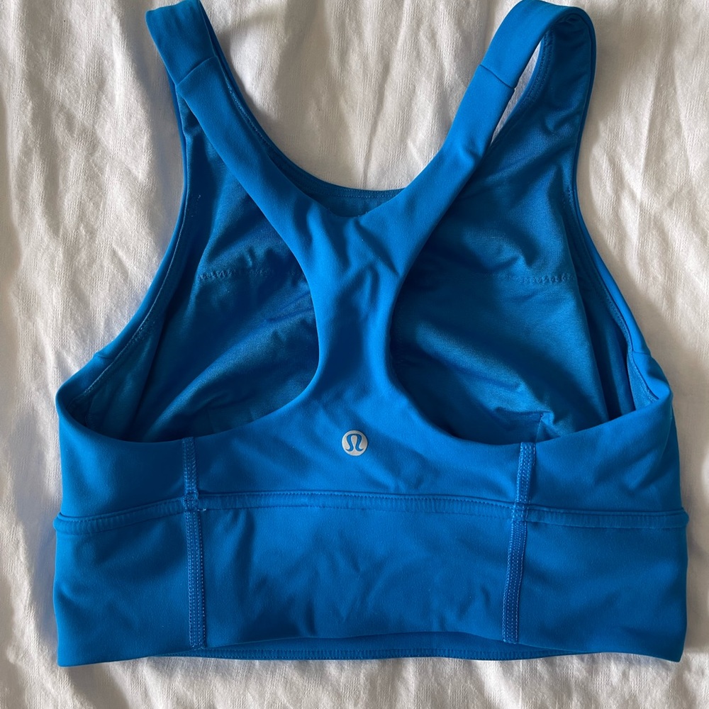 Lululemon bra bright blue 6